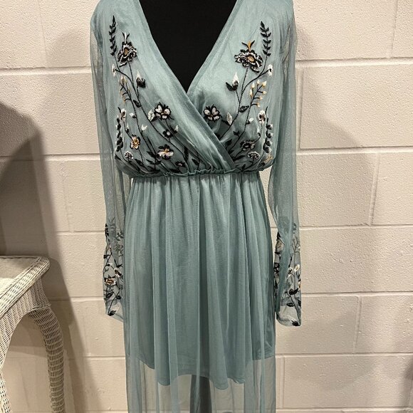 Xhilaration Small Blue Sweater Dress – Cozy Everyday Wear - Picture 1 of 8